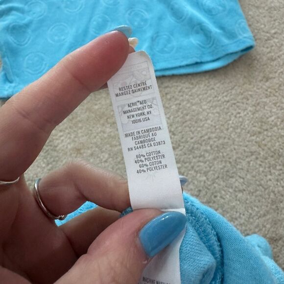 Women’s Aerie Smiley Terry Cloth Set M - Picture 4 of 5
